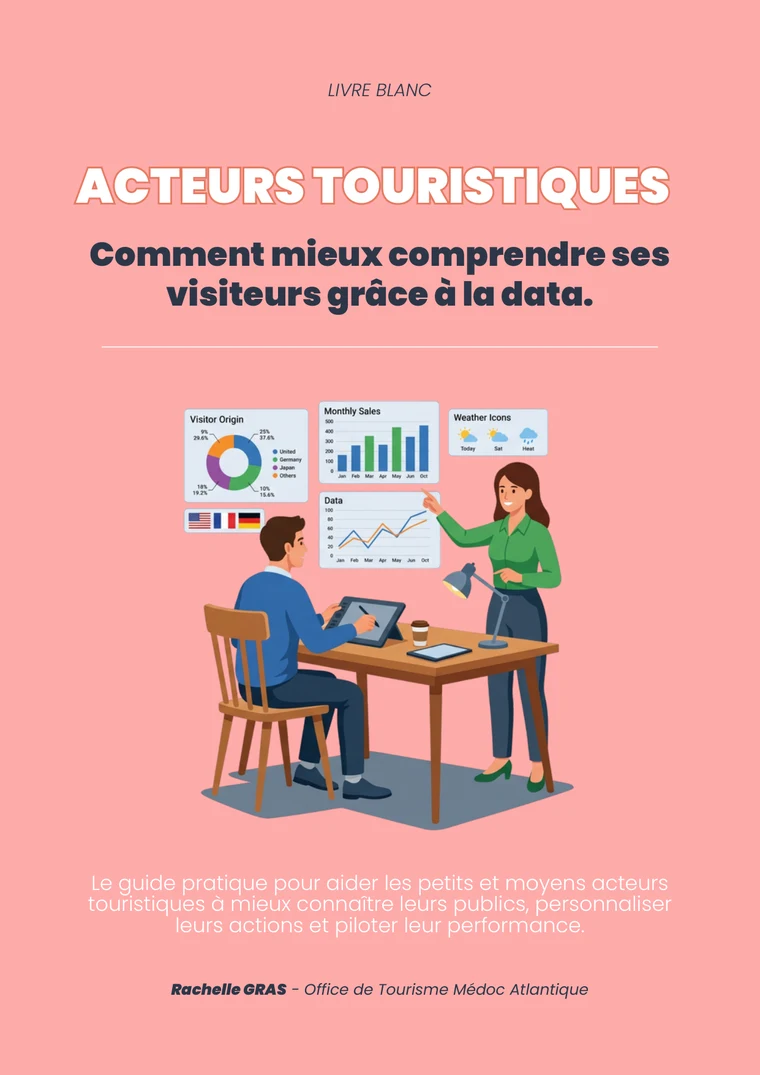 Couverture du livre blanc « Comment mieux comprendre ses visiteurs grâce à la data » par Rachelle GRAS